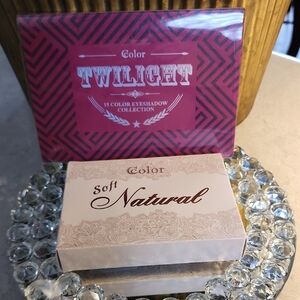Two Pallets Color Twilight and Soft Natural Eyeshadow & Contour Collection.NIP